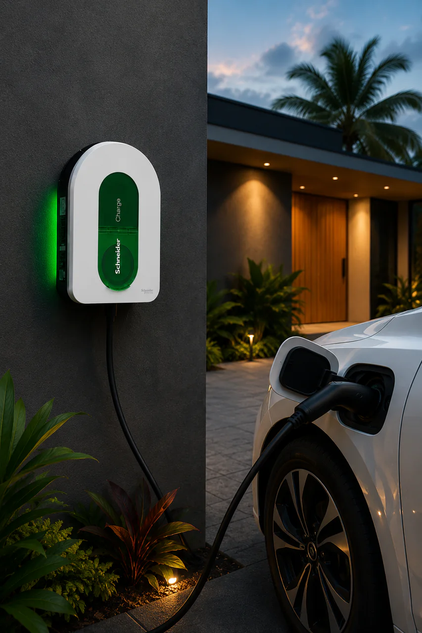 Borne de recharge pour véhicule électrique à domicile
