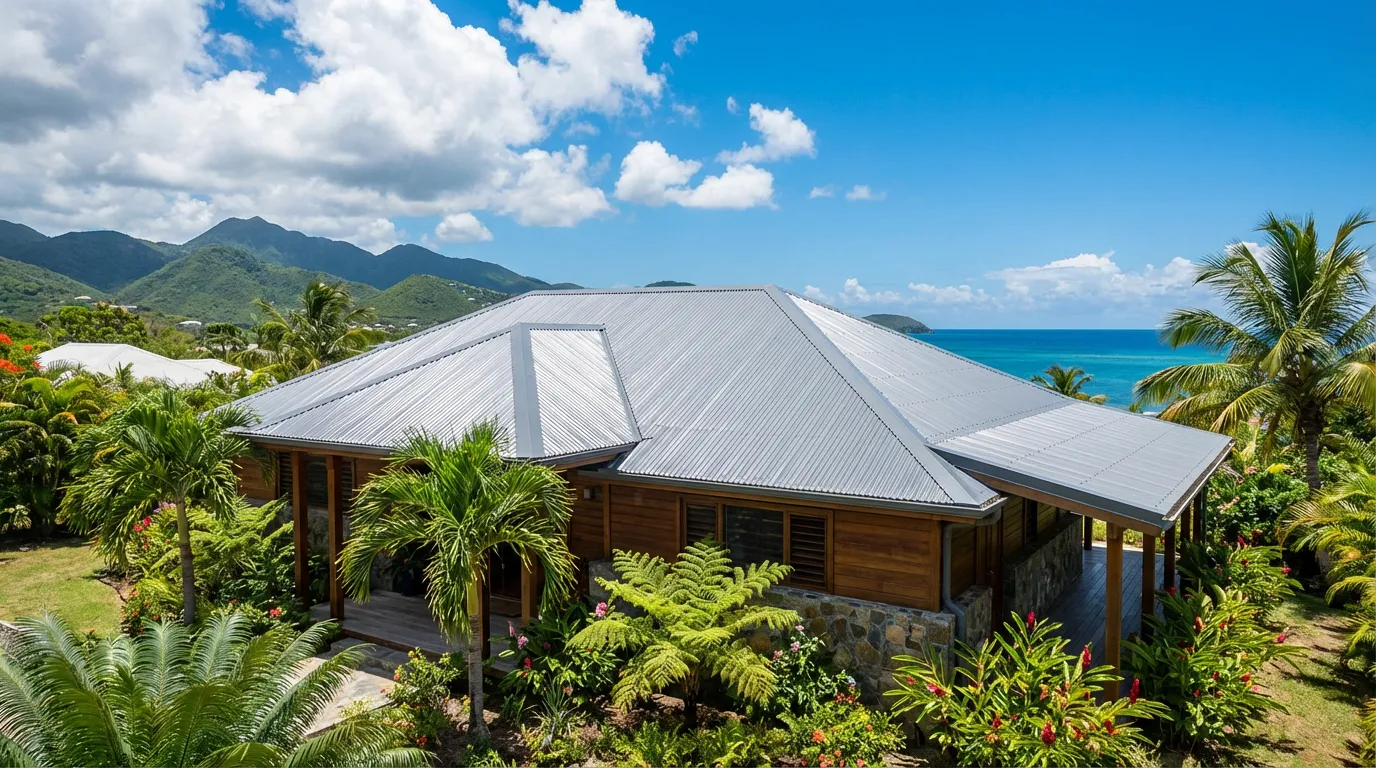 Rénovation toiture Martinique - avant après