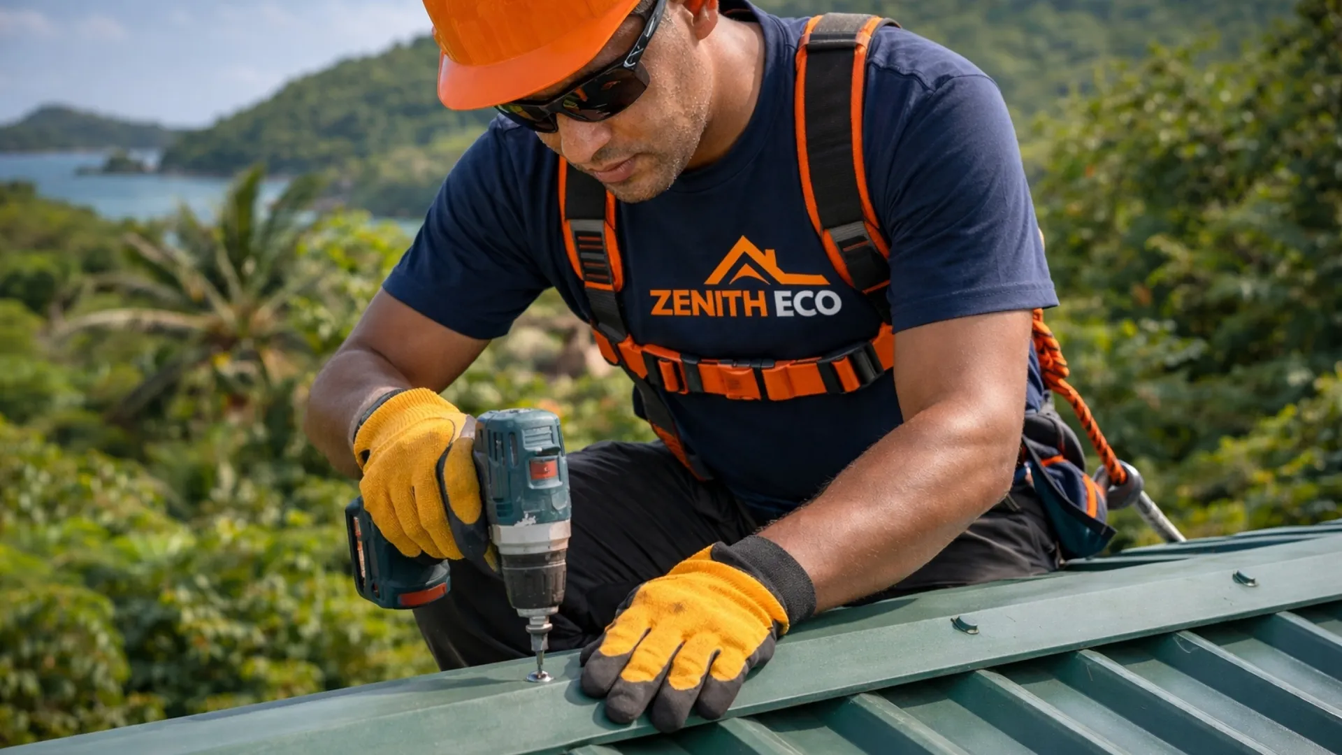 Technicien Zenith Eco sur toiture